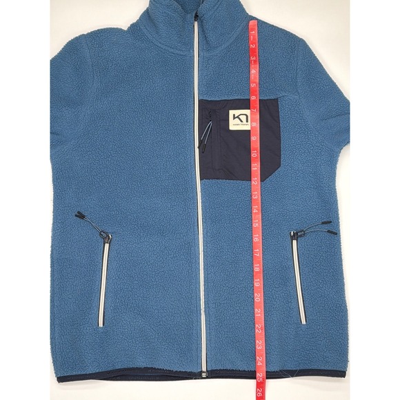 Kari Traa Womens Fleece Jacket Full Zip Blue MidLayer Pocket Size Medium - Picture 10 of 11